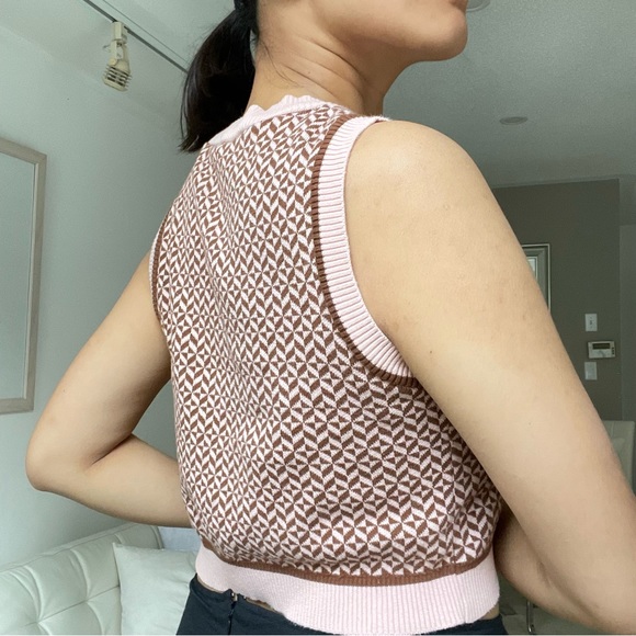 Stradivarius Cotton Knit Vest - Picture 5 of 5